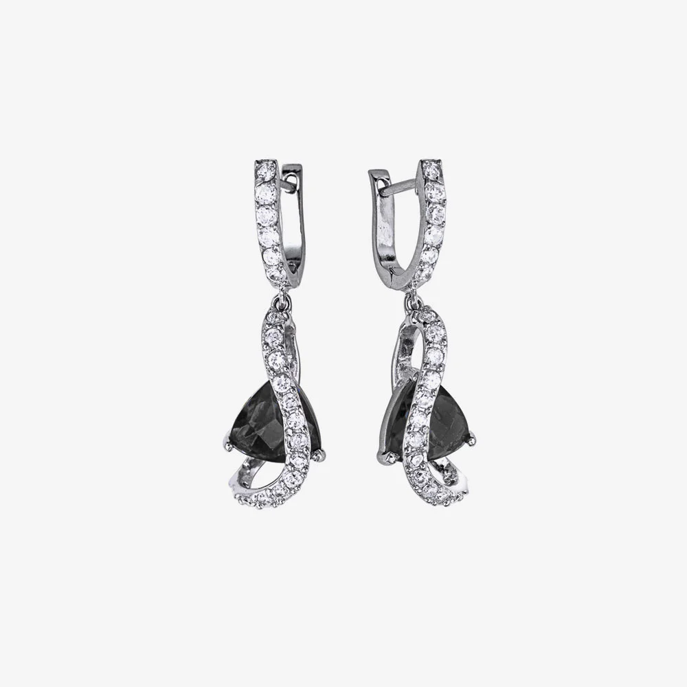 Black Gemstone Earrings