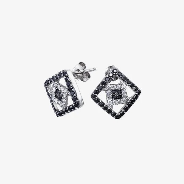 Square Diamond Earrings