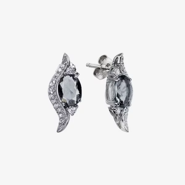 Leaf Gemstone Earrings